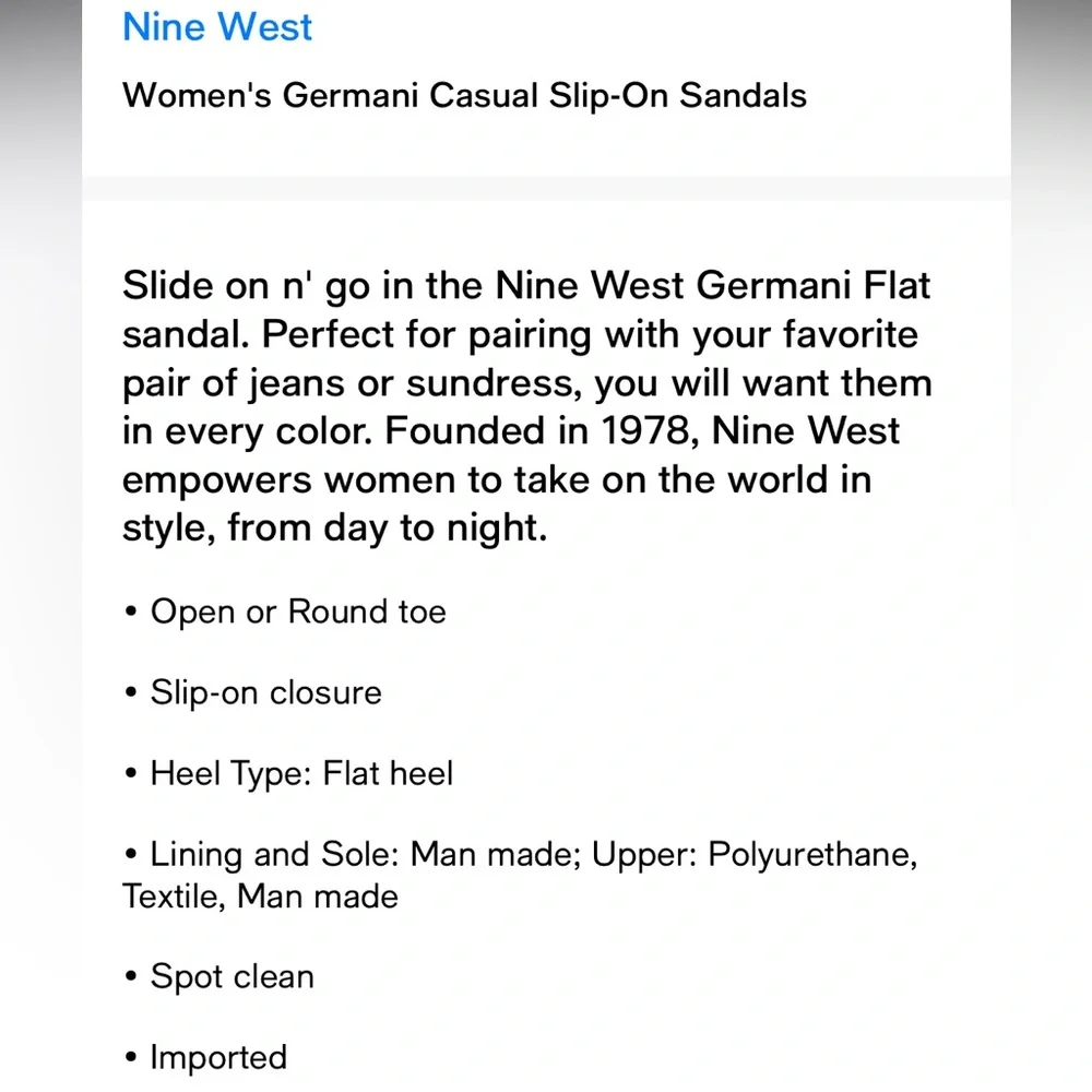 Nine West good pre